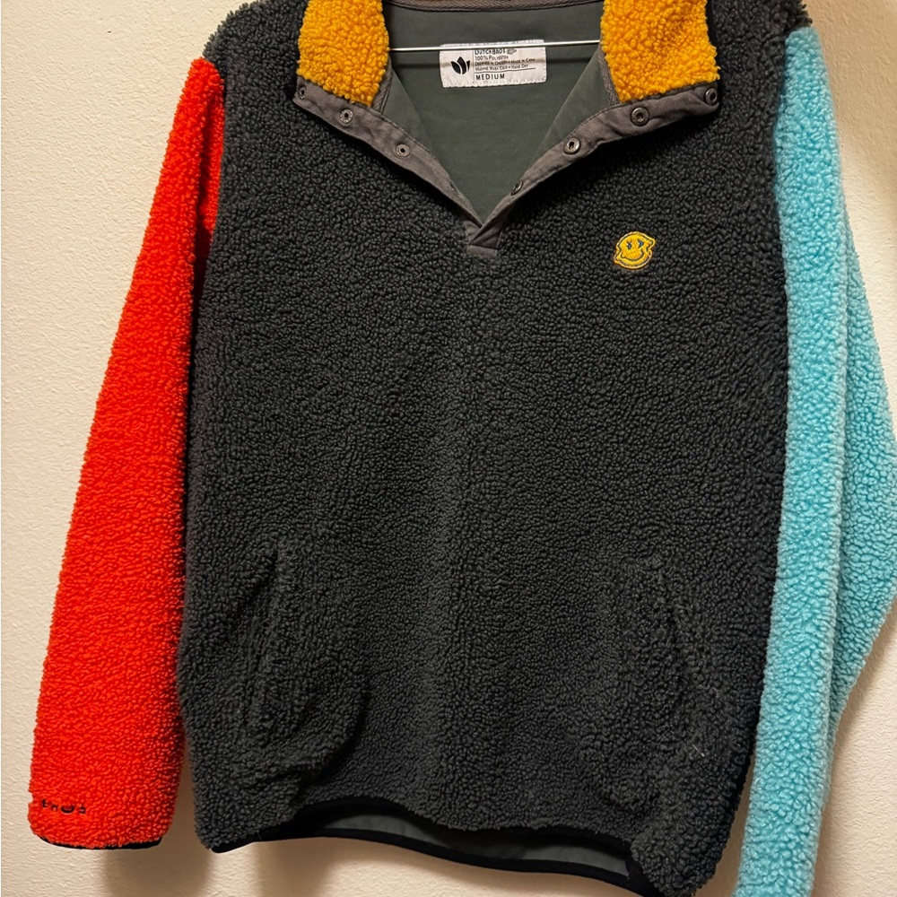 Dutch Bros Multi-Colored Sherpa Jacket
